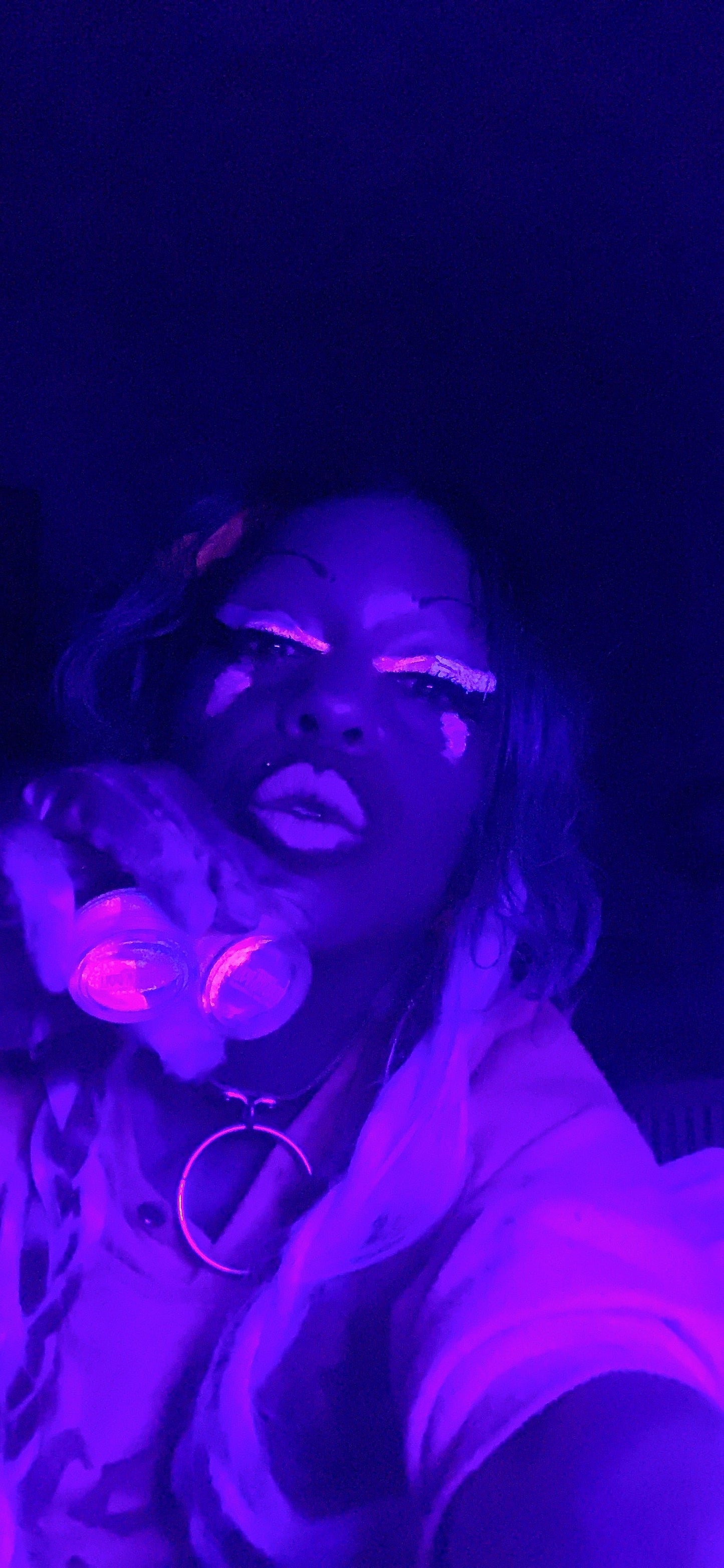 Inked Doll Cosmetics - (HUGE!) Monster Doll ZOMBY GAGA *UV Neon Pastel* SPLIT LINER/ FACE/ BODY PAINT