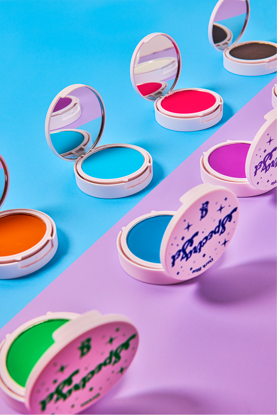 Pink Spectra Set - Colourful Pressed Powder - Glisten Cosmetics