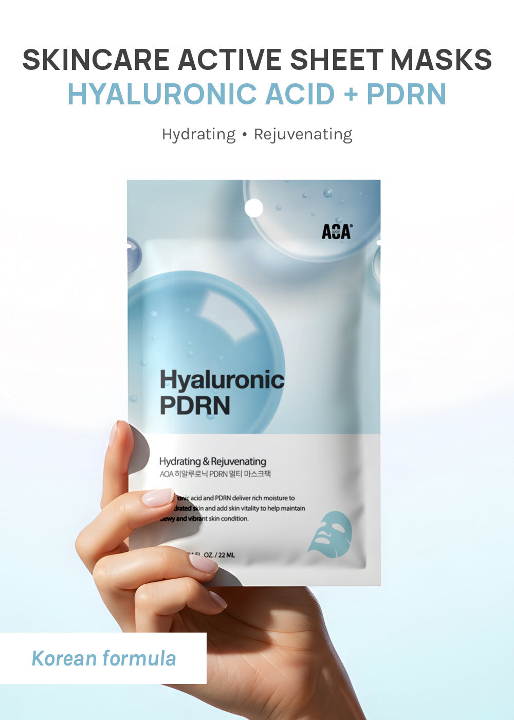AOA Skin Hyaluronic + PDRN Sheet Mask
