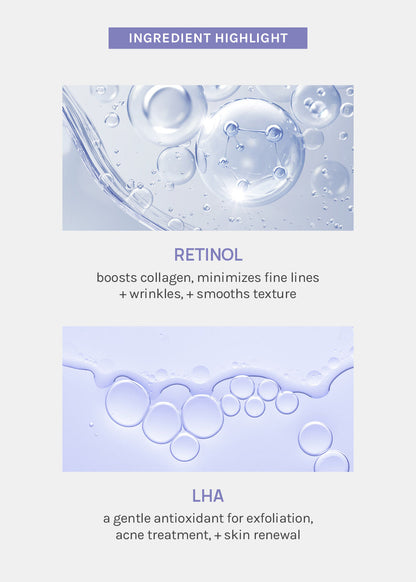 AOA Skin Retinol + LHA Sheet Mask