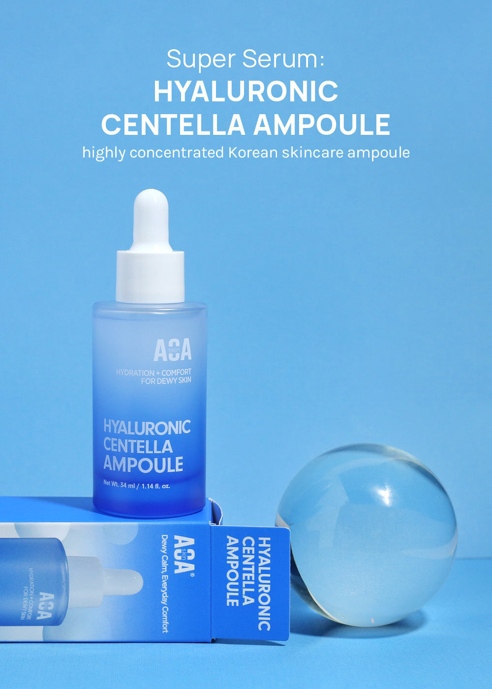 AOA Skin Hyaluronic Centella Ampoule 34ml
