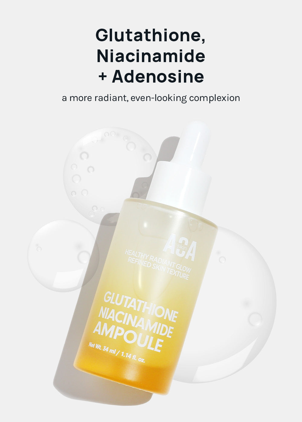 AOA Skin Glutathione Niacinamide Ampoule 34ml