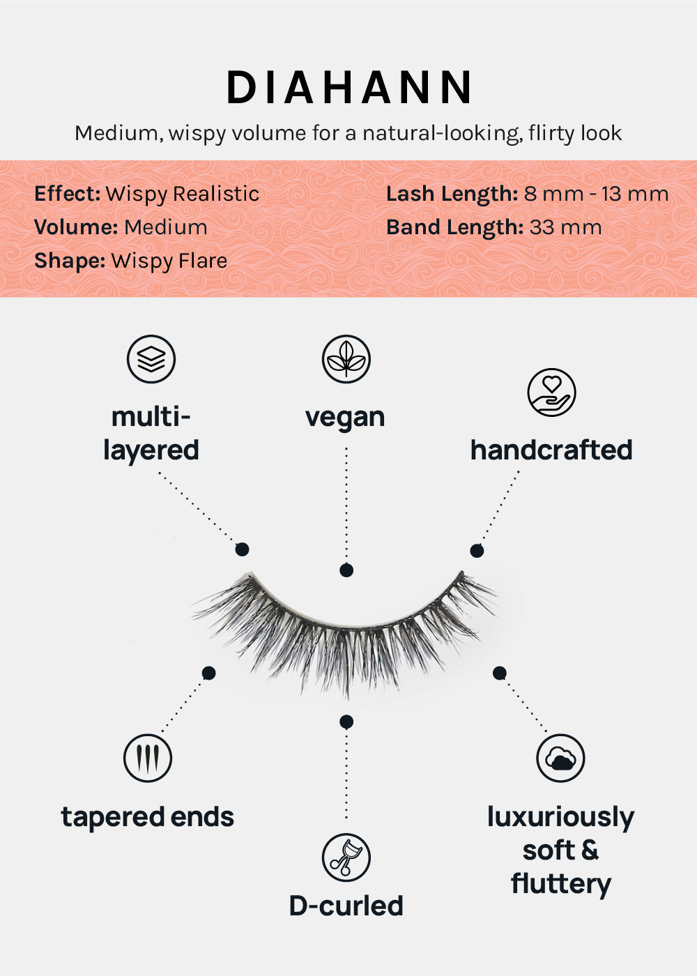 D-LUX Curl Premium Faux Mink Lashes - Diahann