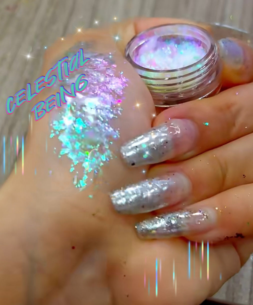 Inked Doll Cosmetics - CELESTIAL BEING “Galactal Goddess” Gel Flakes