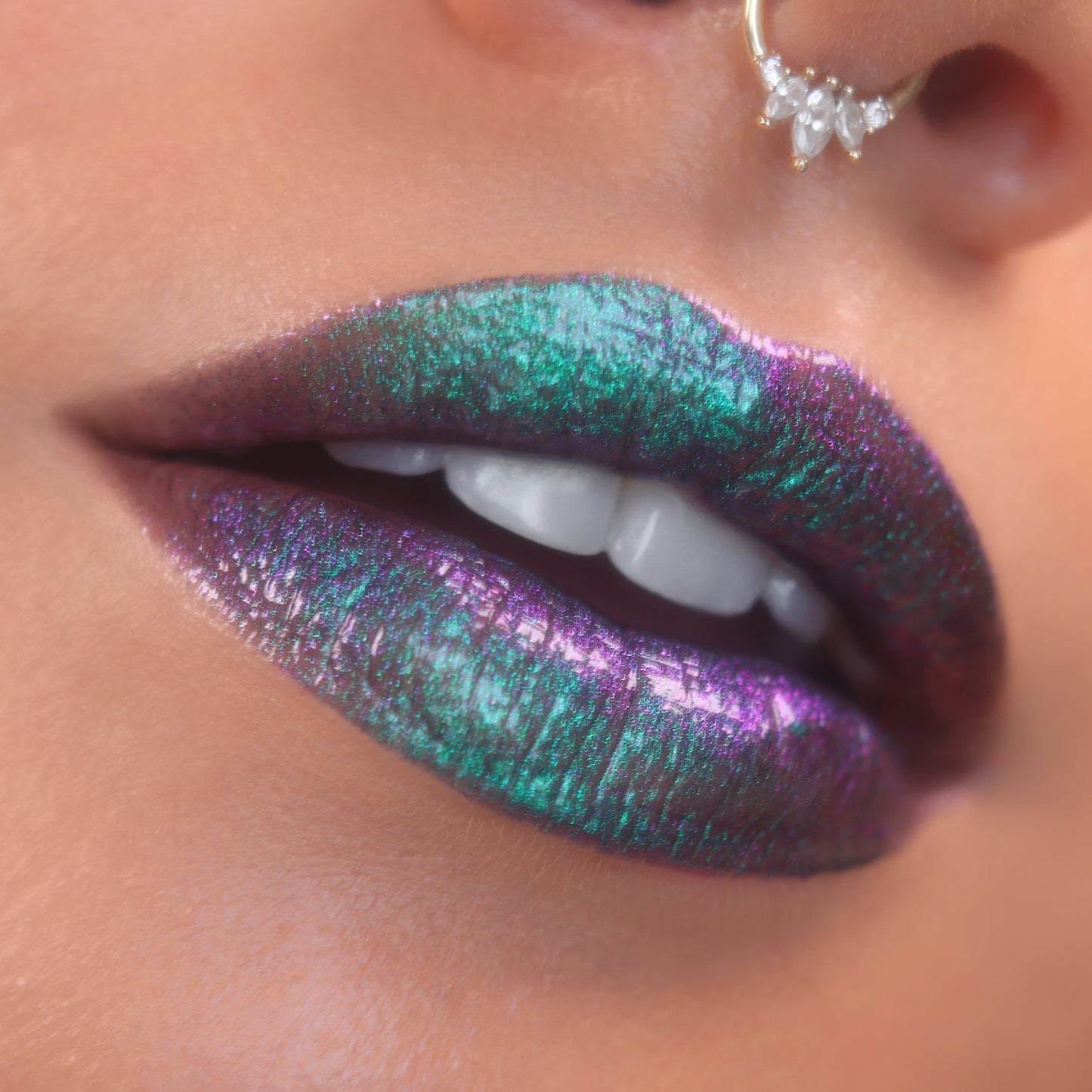 Atlas Chroma Gloss (Blue/Purple) - Multichrome Lip Gloss - Glisten Cosmetics