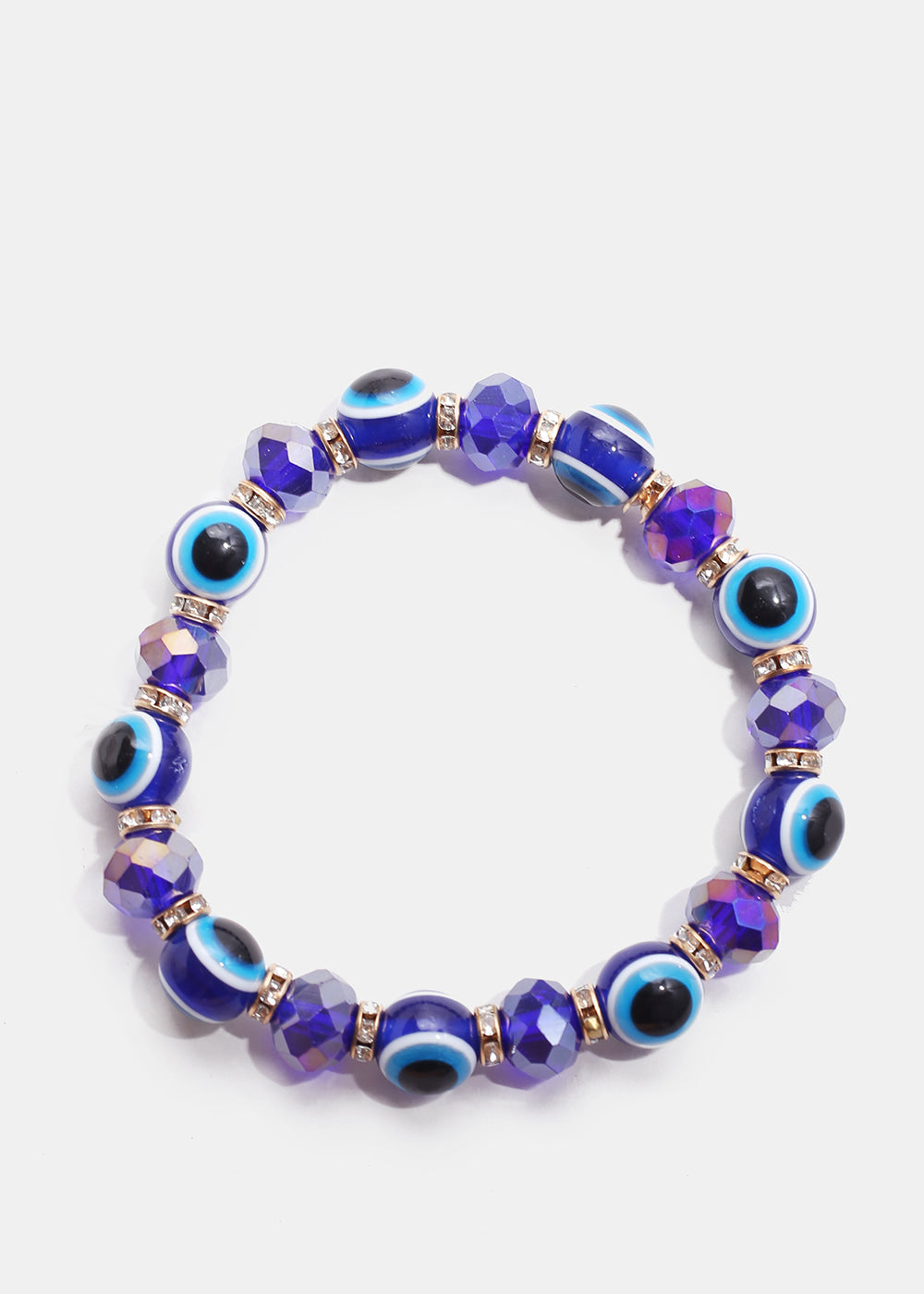 Dark Colored Evil Eye Bead Bracelet