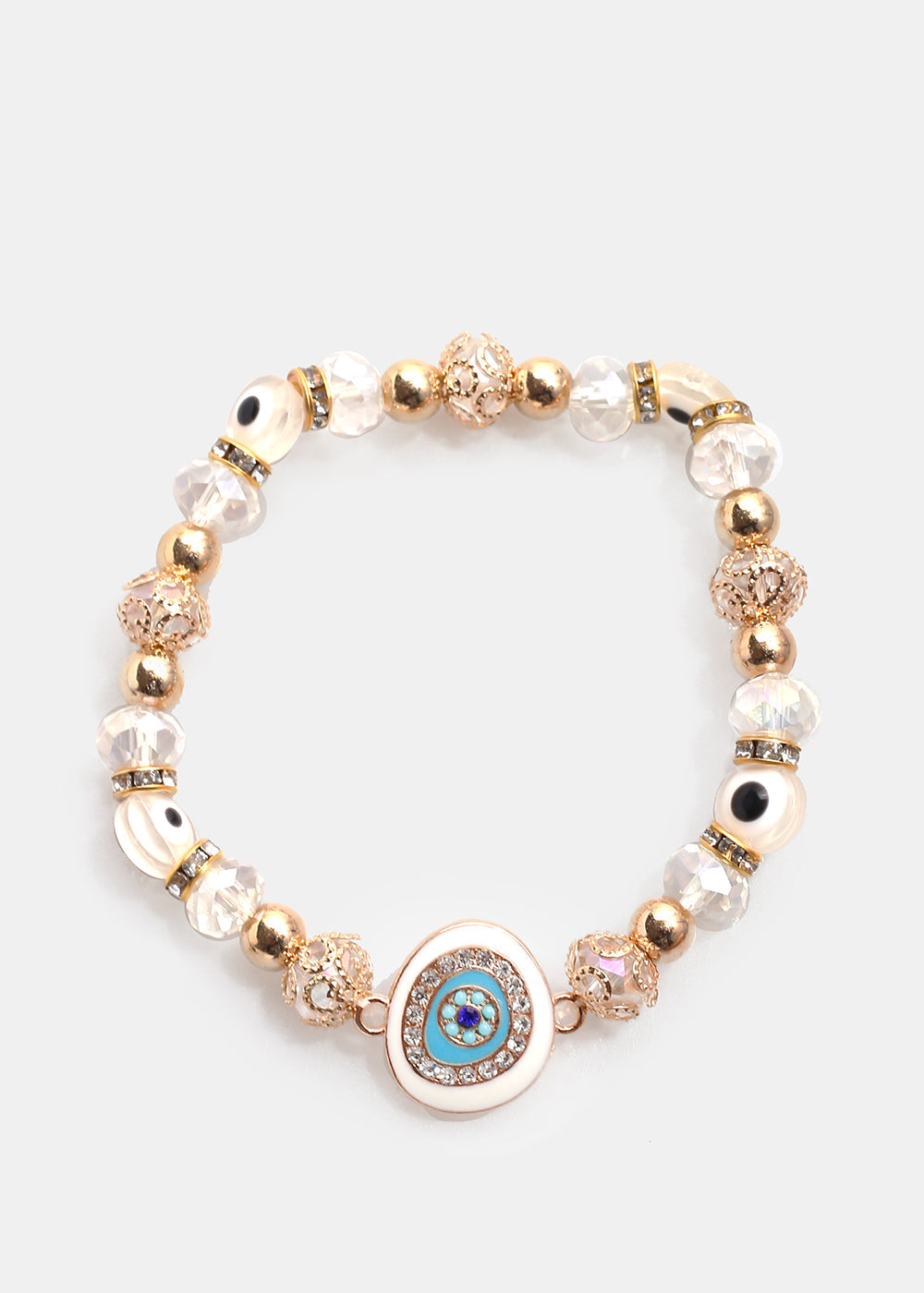 Big Evil Eye Bead Bracelet