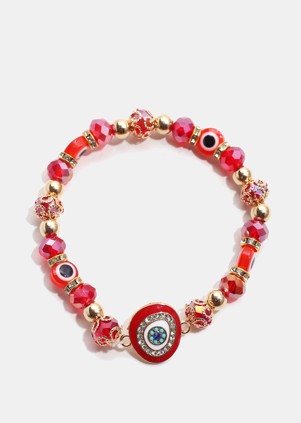Big Evil Eye Bead Bracelet