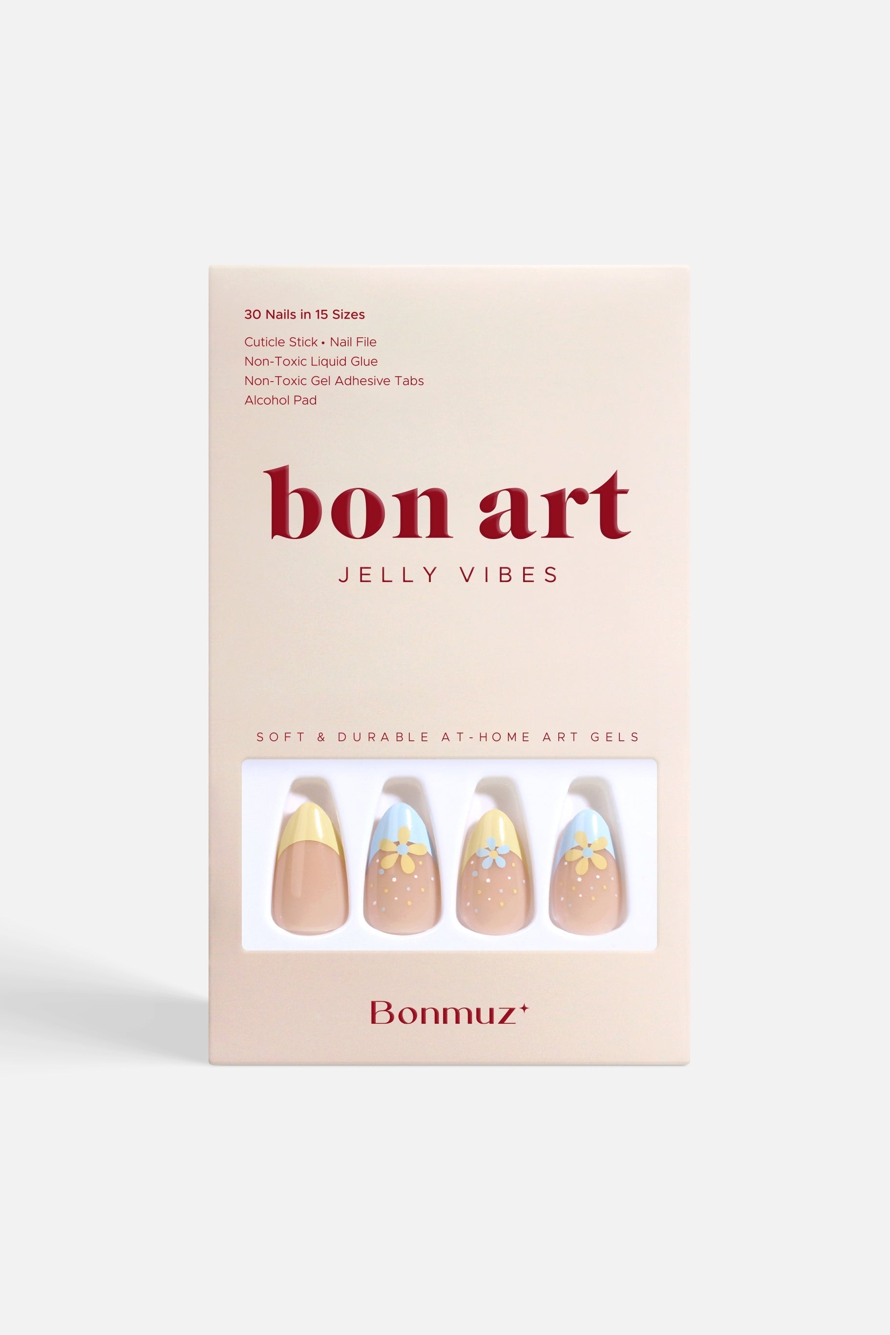Bonmuz - Sunny Halo | Soft & Durable Press-On Nails
