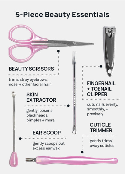 AOA 5 Piece Beauty Details Set with Ear Scoop