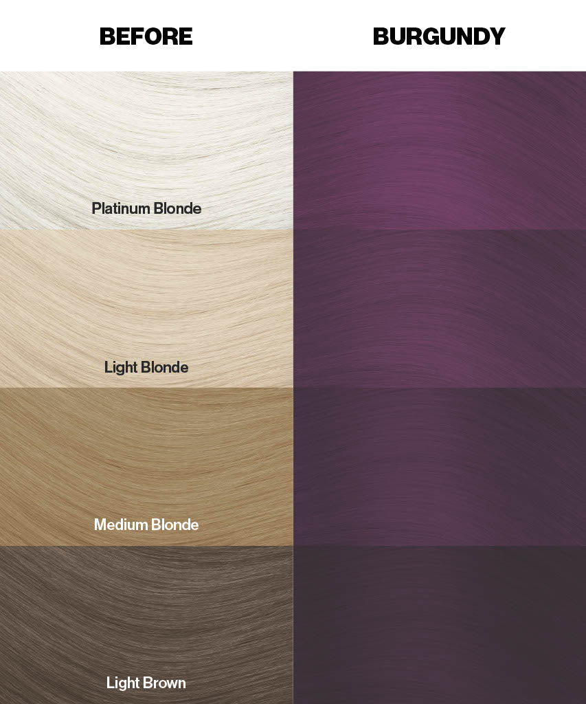 Burgundy (Rich Purple) - Semi-Permanent Hair Dye - Crazy Color