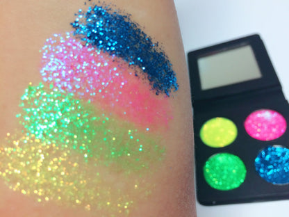 Inked Doll Cosmetics - PASTEL CANDY COATED DREAMZ Pressed GLITTER Quad