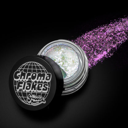 Snow Chroma Flakes (White) - Duochrome Pigment - Glisten Cosmetics