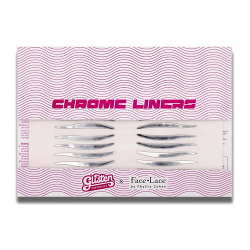 Chrome Liners - Chrome Makeup Stickers - Face Lace x Glisten Cosmetics