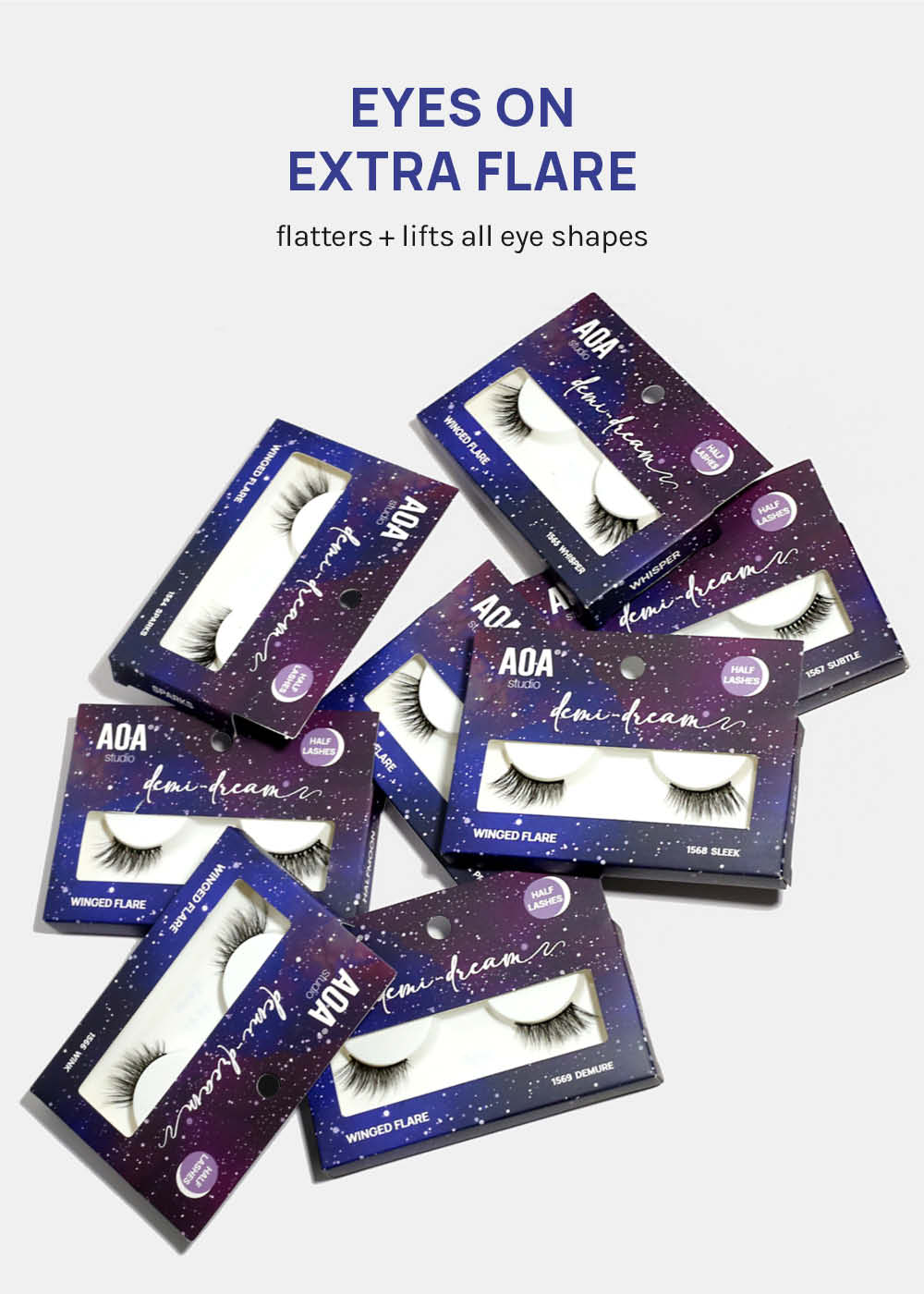 Demi-Dream Half Lashes – Whisper