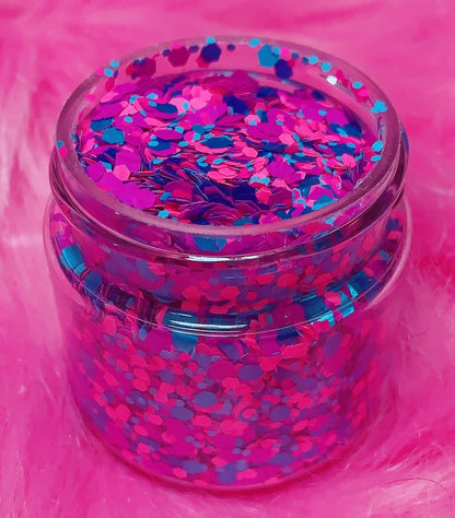 Inked Doll Cosmetics - "EDC FANTASEA" *UV/BlackLight* Festival FunFetti