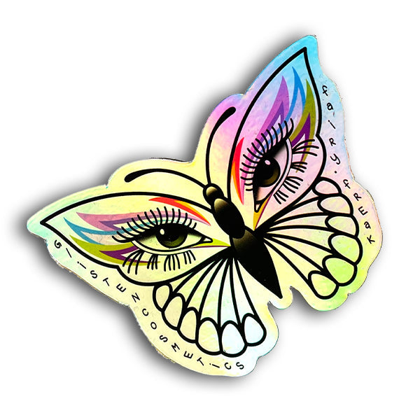 Fairy Freak Butterfly Sticker - Holographic - Glisten Cosmetics
