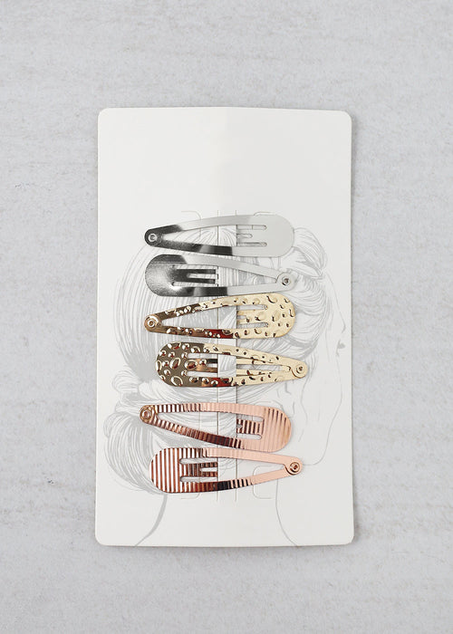 3 Sets Assorted Snap Hair Clips