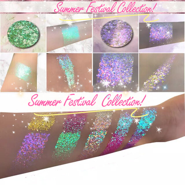 Inked Doll Cosmetics - LEMON GOLD *LMT EDT* Summer Festival Pressed Glitter