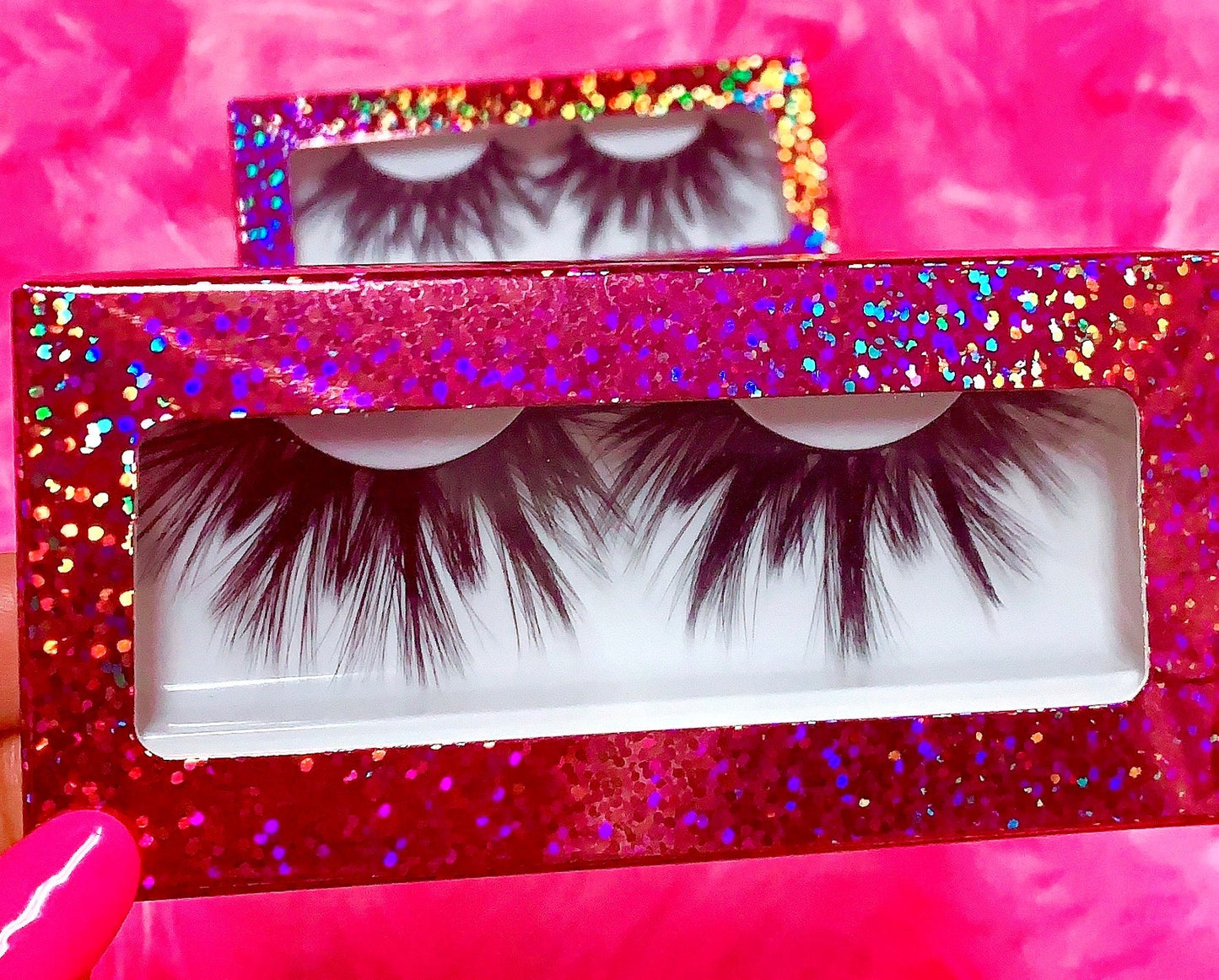 Inked Doll Cosmetics - #$IKKENING 3D DreamDoll Lashes *Pink Holographic* Case