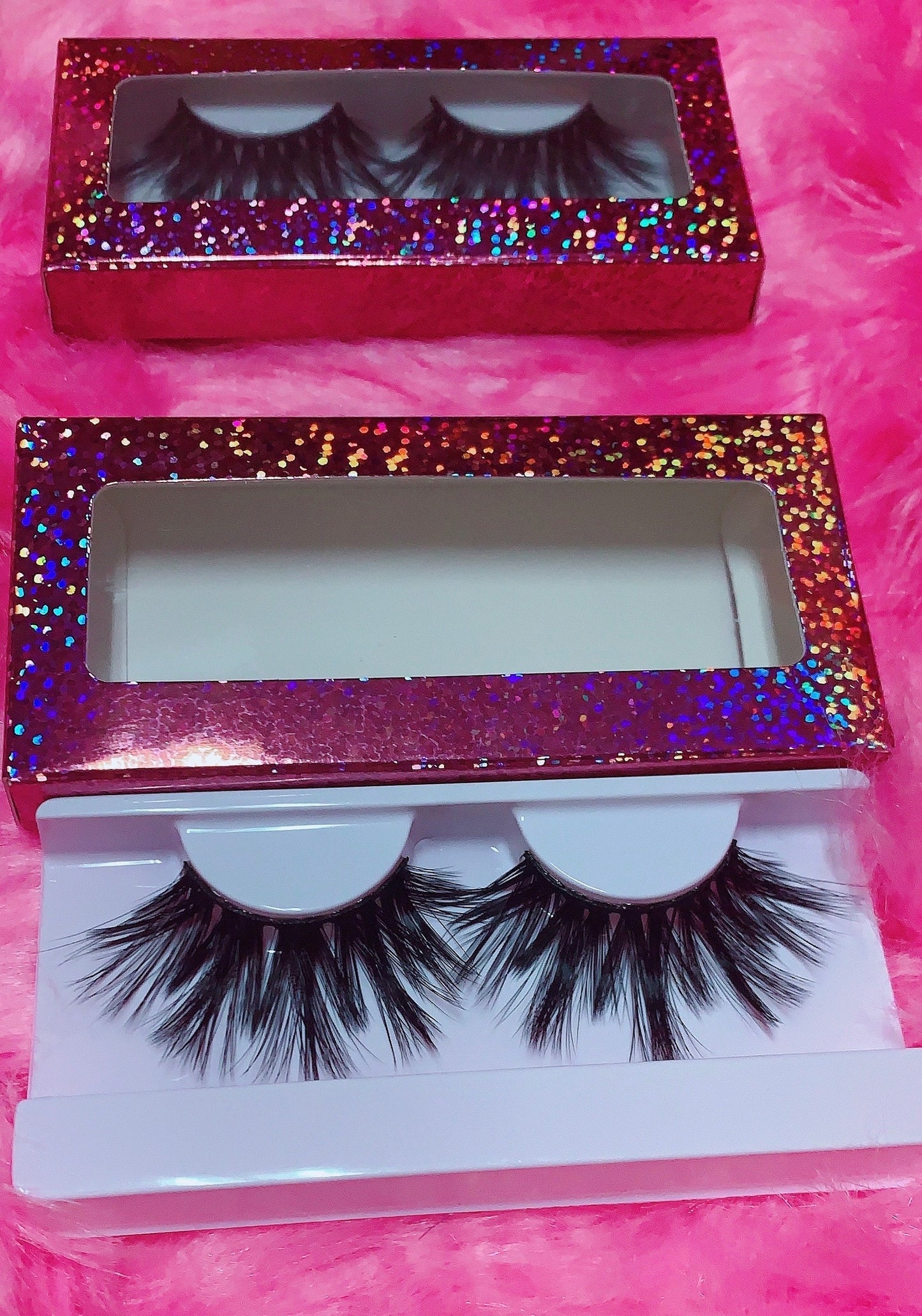 Inked Doll Cosmetics - #$IKKENING 3D DreamDoll Lashes *Pink Holographic* Case