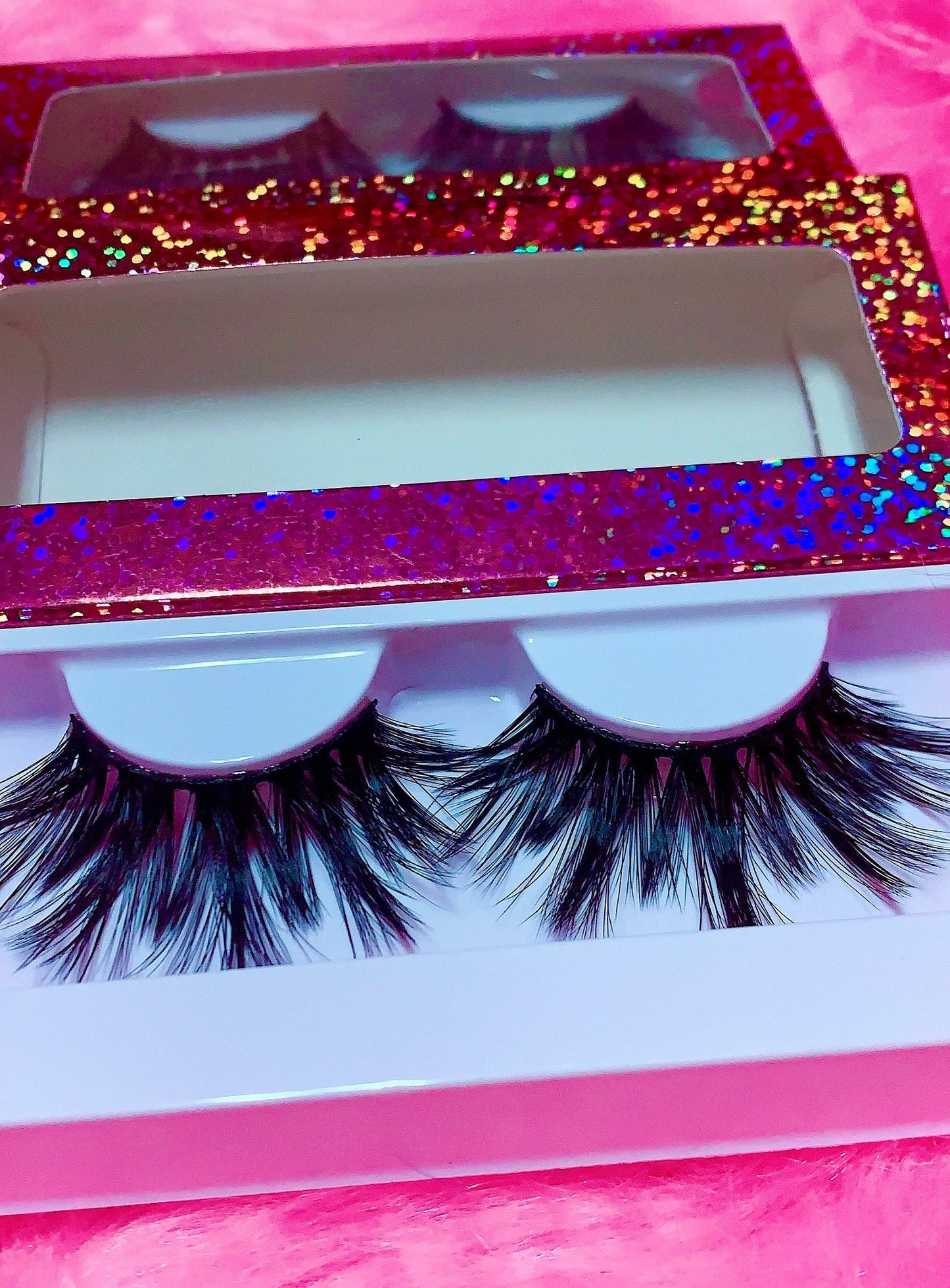 Inked Doll Cosmetics - #$IKKENING 3D DreamDoll Lashes *Pink Holographic* Case