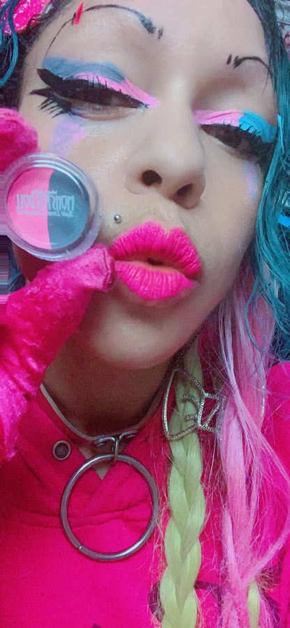 Inked Doll Cosmetics - (HUGE!) Monster Doll ZOMBY GAGA *UV Neon Pastel* SPLIT LINER/ FACE/ BODY PAINT