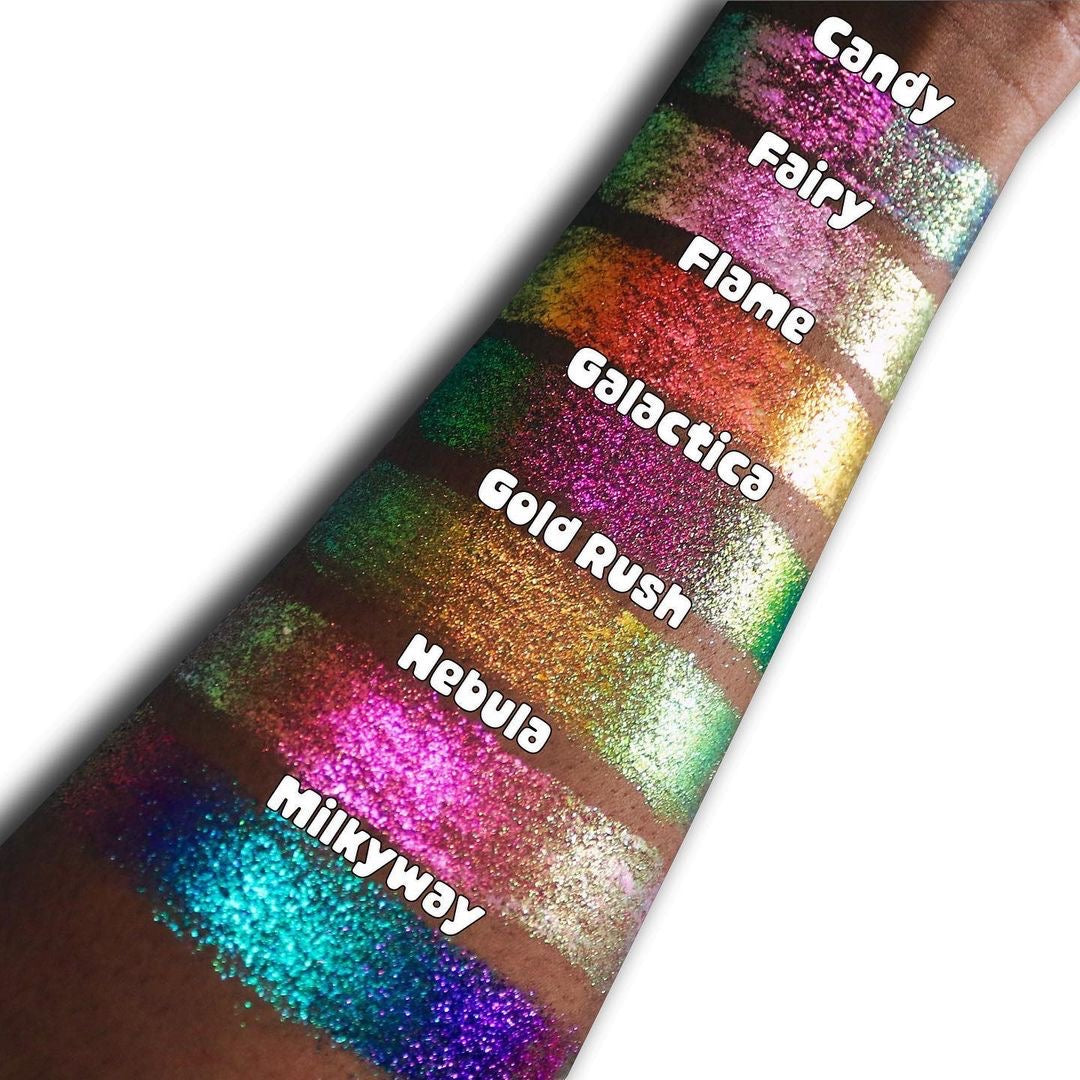 Flame Chroma Flakes (Orange) - Duochrome Pigment - Glisten Cosmetics
