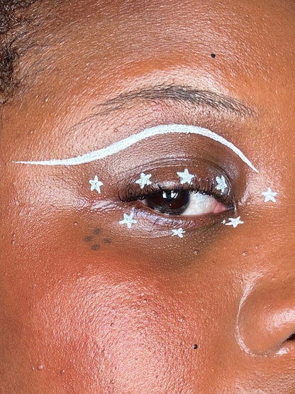 White Spectra Pen - Star Stamp Liner - Glisten Cosmetics