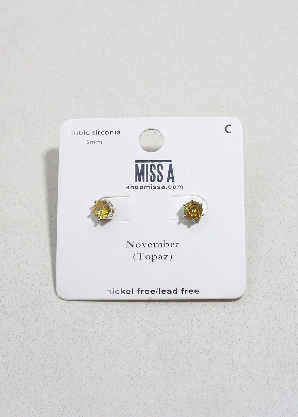 Birthstone Stud Earrings