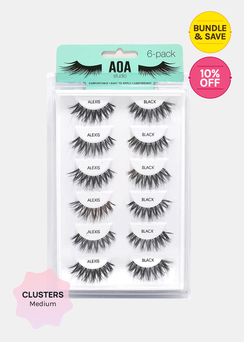 AOA Studio Eyelashes - Alexis 6-Pack