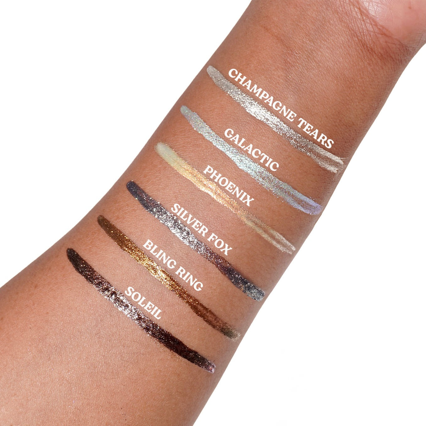 Champagne Tears Chroma Flik (Silver) - Liquid Liner - Glisten Cosmetics