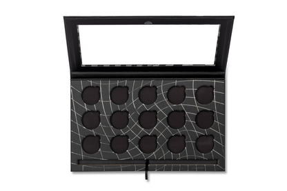 15 Pan Magnetic Palette with Brush Holder - Glisten Cosmetics