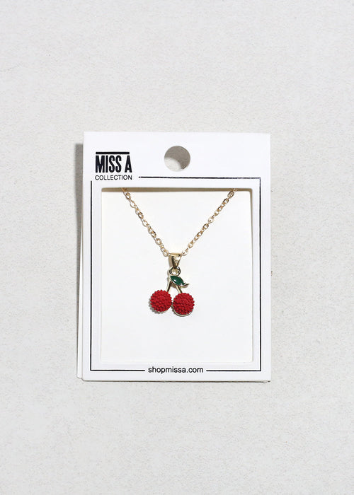 Cherry Pendant Necklace
