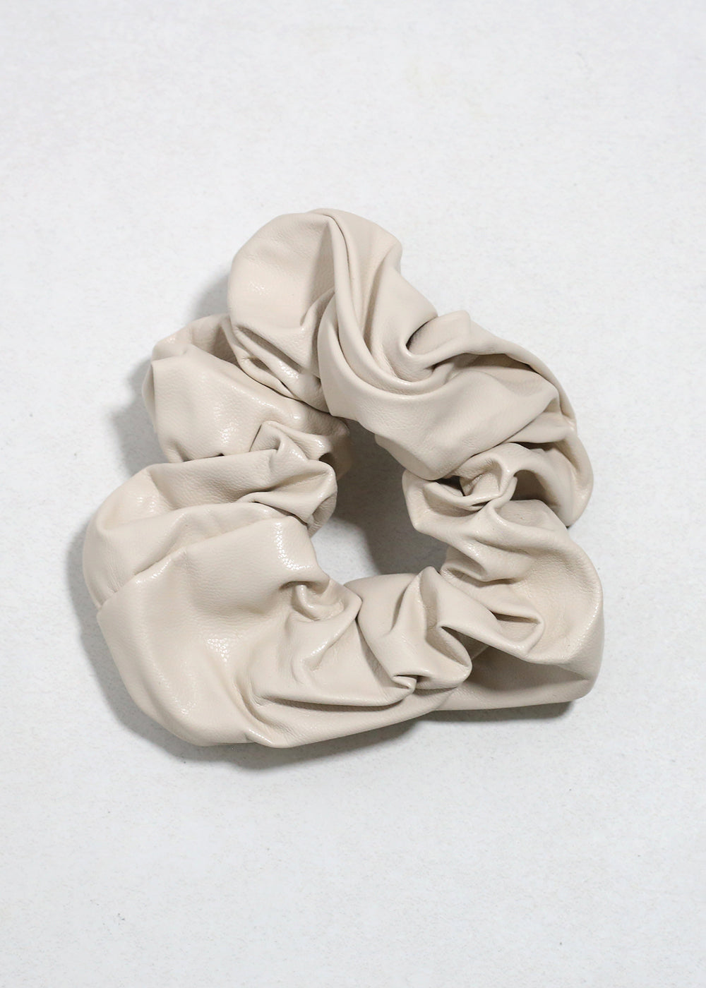 Faux Leather Oversized Scrunchie