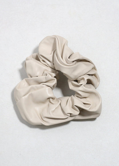 Faux Leather Oversized Scrunchie
