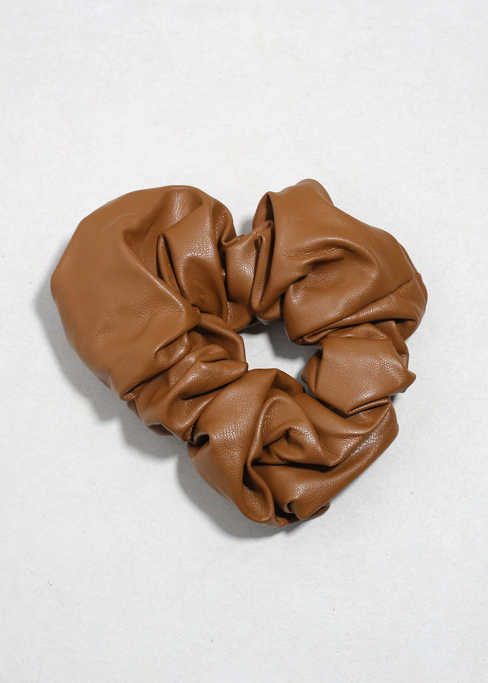 Faux Leather Oversized Scrunchie