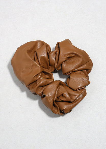 Faux Leather Oversized Scrunchie