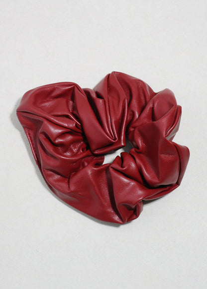 Faux Leather Oversized Scrunchie