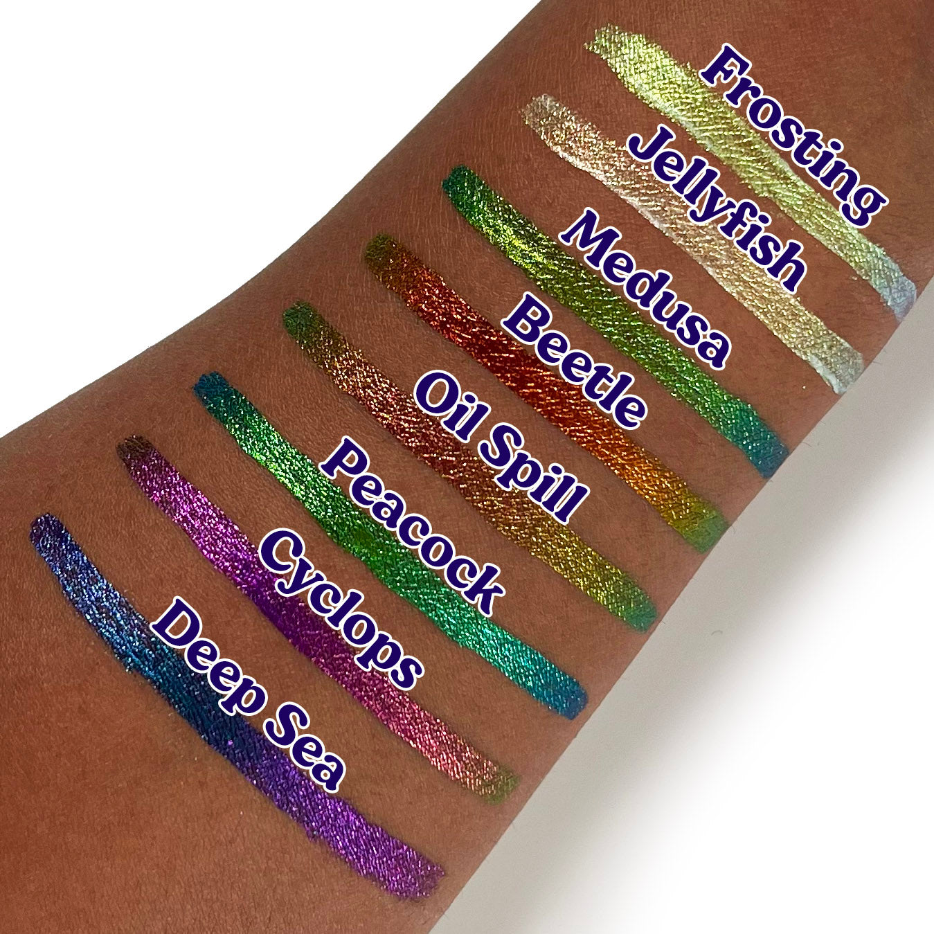 Oil Spill Chroma Flik (Red/Green/Blue) - Liquid Liner - Glisten Cosmetics