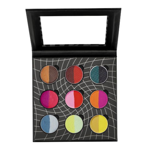 Rainbow Split - 9 Pan Palette - Glisten Cosmetics
