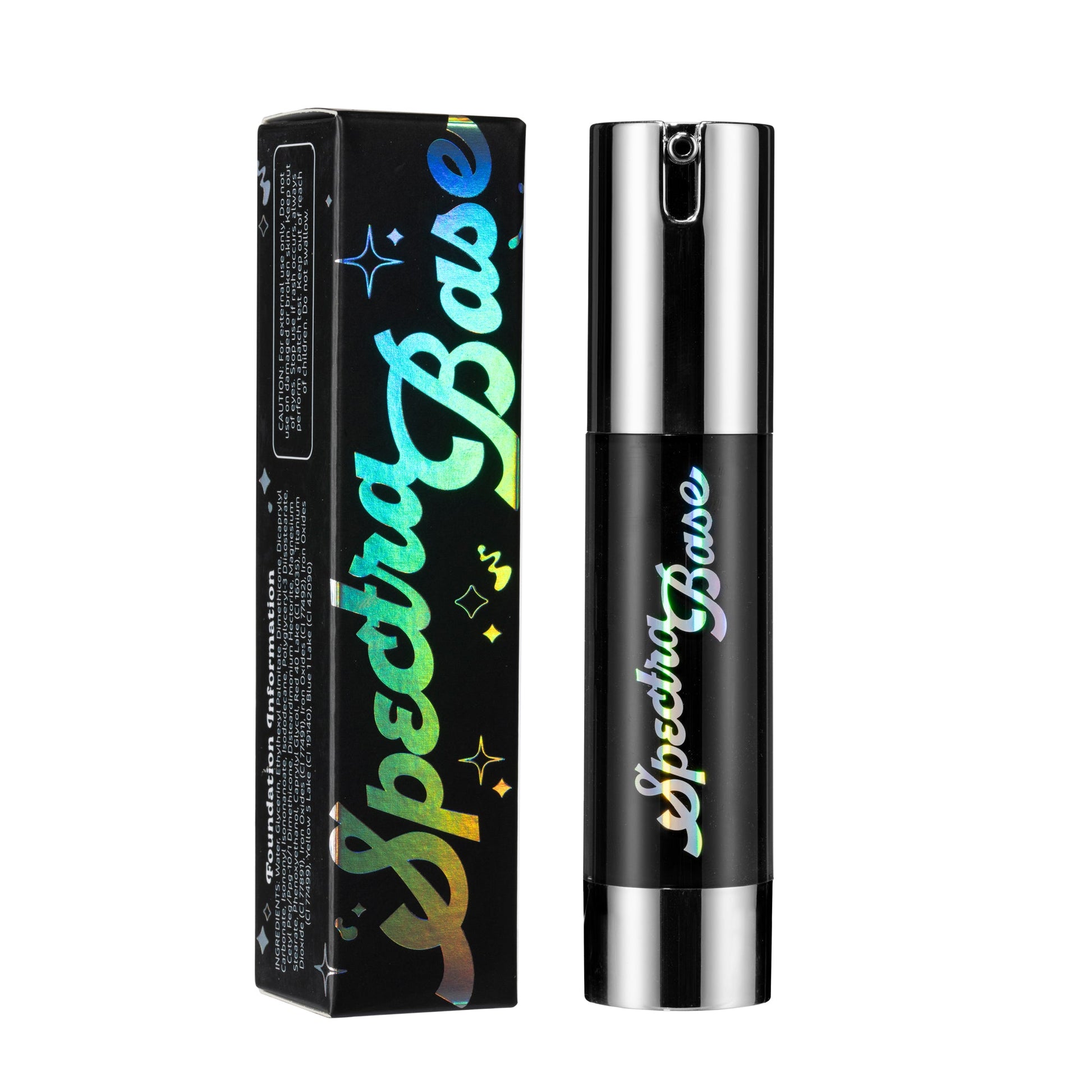 Black Spectra Base - Colourful Foundation - Glisten Cosmetics
