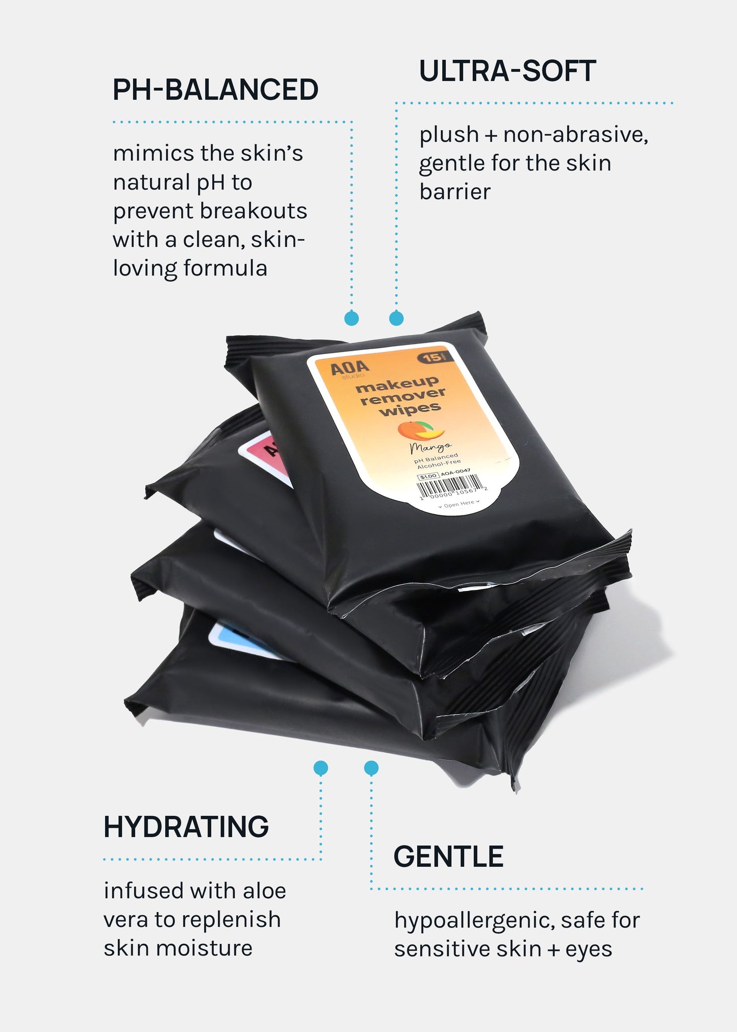AOA Makeup Remover Wipes - Watermelon