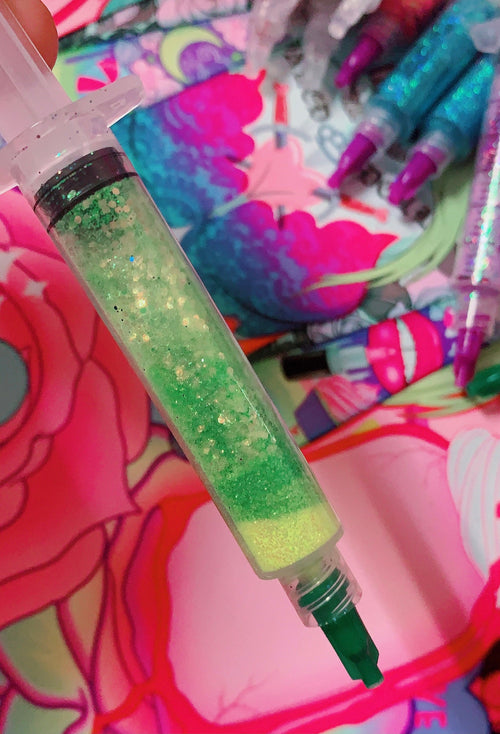 Inked Doll Cosmetics - LOST LANDS *UV* GlamDoll Glitter Syringe