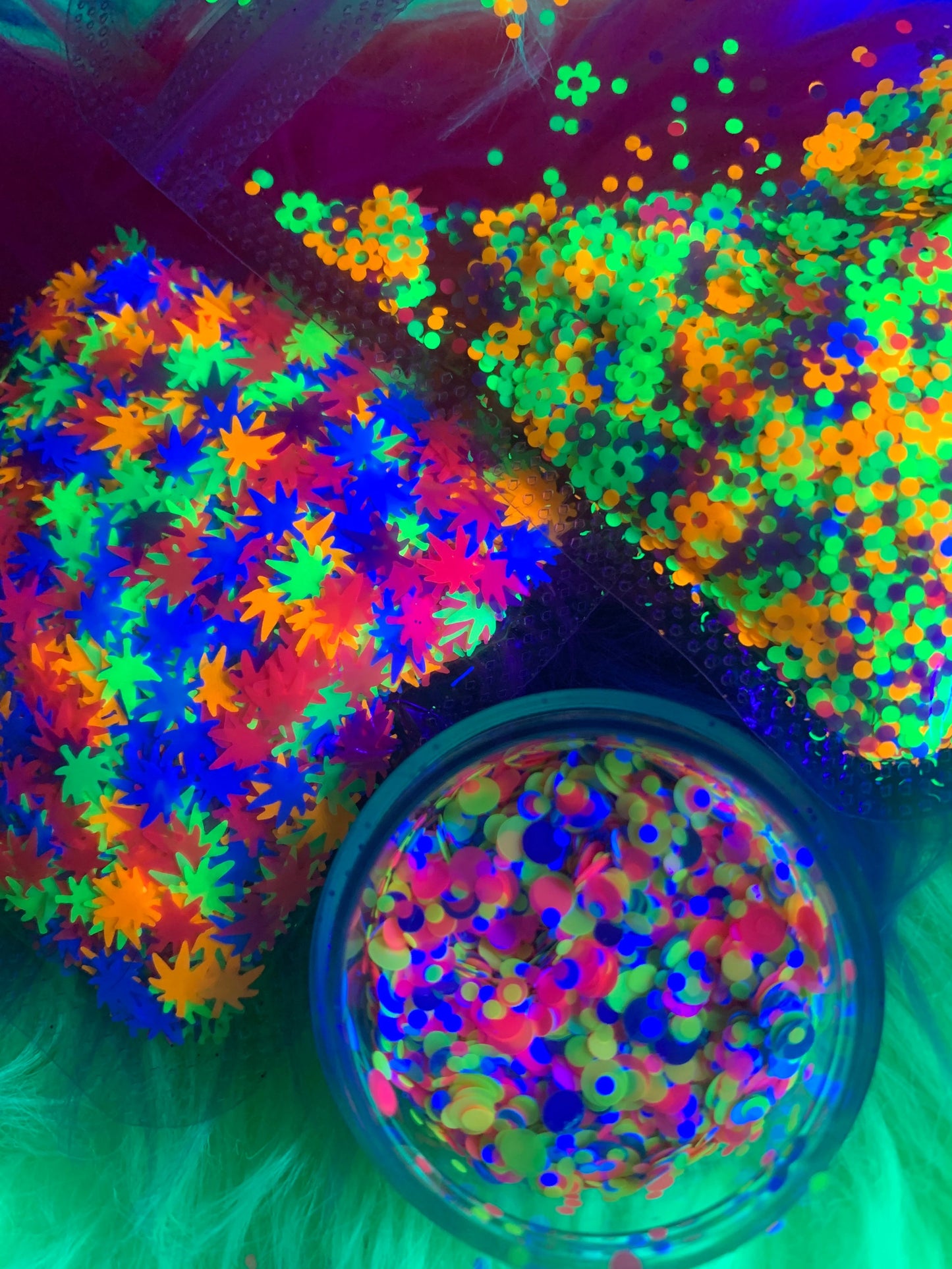 Inked Doll Cosmetics - KALEIDOSCOPE 420 *UV* Festival Glitter Confetti