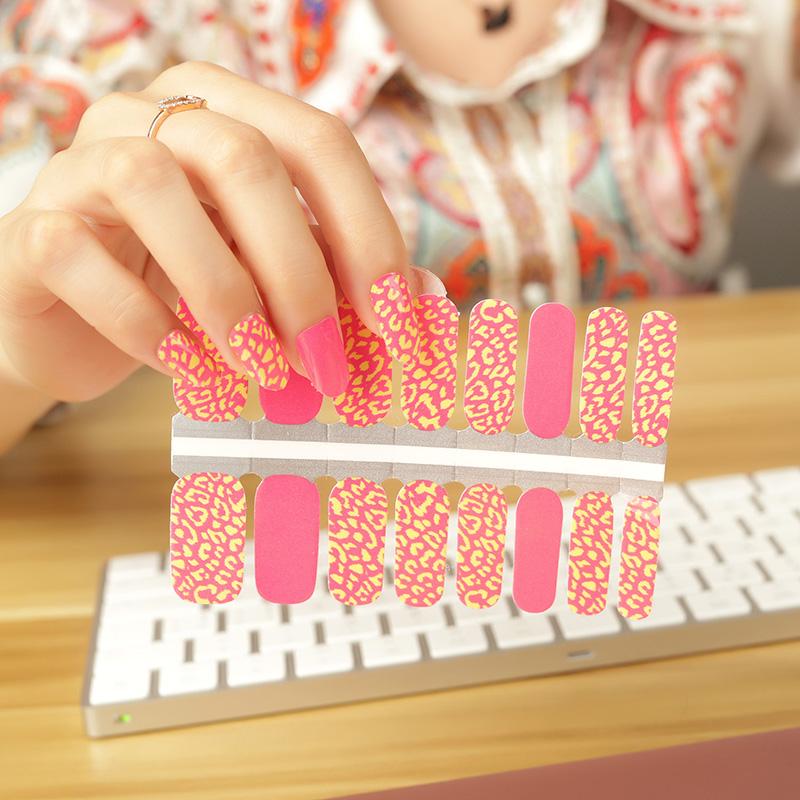 Candied Nails - Nail Sticker - Orange Pink