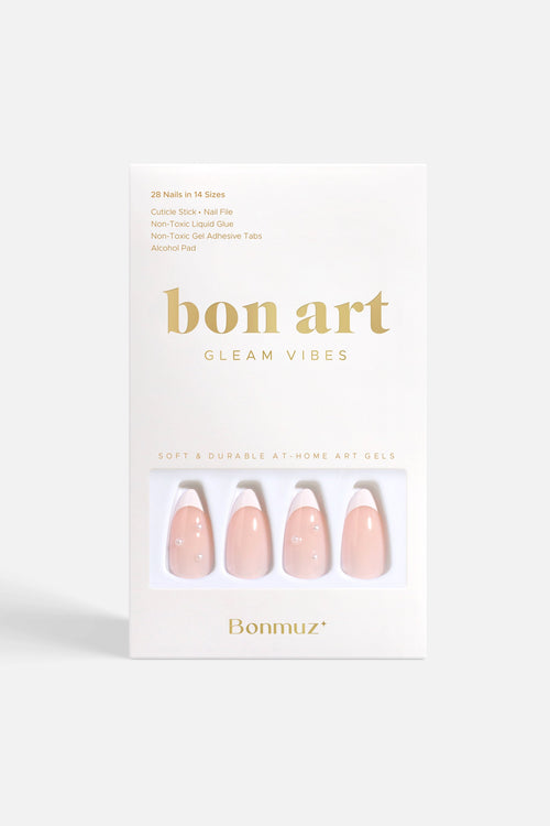 Bonmuz - Romantic French | Soft & Durable Press-On Nails