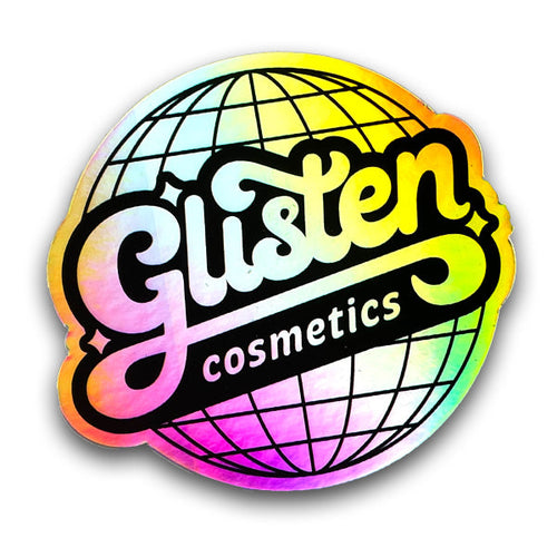 Glisten Disco Logo Sticker - Holographic - Glisten Cosmetics