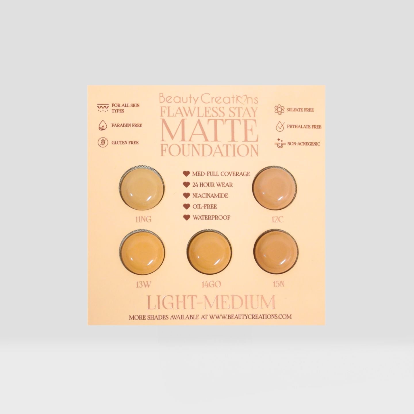 Flawless Stay Matte Foundation Group Samples