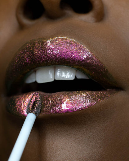 Maia Chroma Gloss (Purple/Gold) - Multichrome Lip Gloss - Glisten Cosmetics